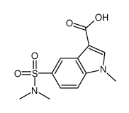 5-(dimethylsulfamoyl)-1-methylindole-3-carboxylic acid Structure