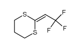 2-(2,2,2-trifluoroethylidene)-1,3-dithiane结构式