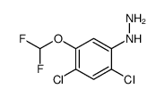 [2,4-dichloro-5-(difluoromethoxy)phenyl]hydrazine Structure
