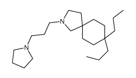 8,8-dipropyl-2-(3-pyrrolidin-1-ylpropyl)-2-azaspiro[4.5]decane结构式