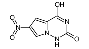 6-硝基吡咯并[2,1-f][1,2,4]三嗪-2,4(1h,3h)-二酮结构式