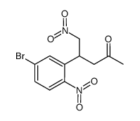 4-(5-bromo-2-nitrophenyl)-5-nitropentan-2-one Structure