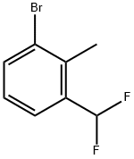 3-溴-2-甲基二氟甲基苯结构式