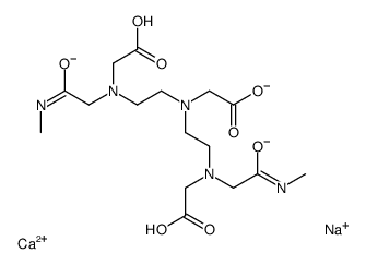 calcium sodium 2-[bis[2-(carboxylatomethyl-(methylcarbamoylmethyl)amino)ethyl]amino]acetate结构式