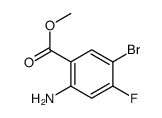 2-氨基-5-溴-4-氟苯甲酸甲酯结构式