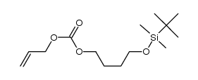 allyl 4-(tert-butyldimethylsilyloxy)butylcarbonate结构式