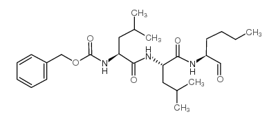 Z-Leu-Leu-Nle-aldehyde Structure