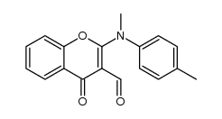 2-(methyl(p-tolyl)amino)-4-oxo-4H-chromene-3-carbaldehyde结构式