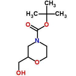 4-Boc-2-羟甲基吗啡啉结构式
