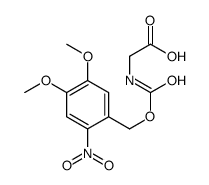 2-[(4,5-dimethoxy-2-nitrophenyl)methoxycarbonylamino]acetic acid Structure