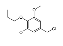5-(chloromethyl)-1,3-dimethoxy-2-propoxybenzene结构式