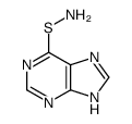 S-(7H-purin-6-yl)thiohydroxylamine结构式