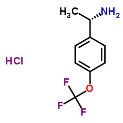 (S)-1-(4-(三氟甲氧基)苯基)乙胺盐酸盐结构式