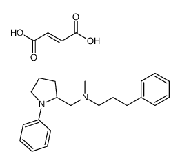 (E)-but-2-enedioic acid,N-methyl-3-phenyl-N-[(1-phenylpyrrolidin-2-yl)methyl]propan-1-amine结构式