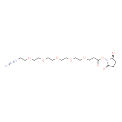 Azido-PEG5-NHS ester structure