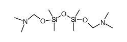 1,1'-((1,1,3,3-tetramethyldisiloxane-1,3-diyl)bis(oxy))bis(N,N-dimethylmethanamine)结构式