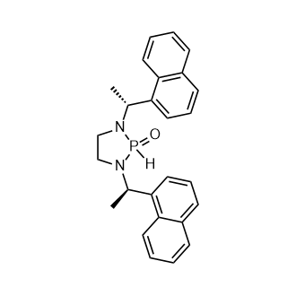 1,3-二((R)-1-(萘-1-基)乙基)-1,3,2-二氮磷烷2-氧化物结构式