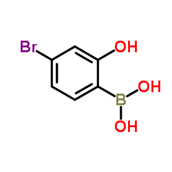 4-Bromo-2-hydroxyphenylboronic acid Structure