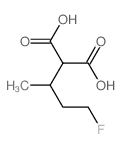 Propanedioic acid, 2-(3-fluoro-1-methylpropyl)-结构式