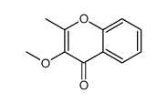 3-methoxy-2-methylchromen-4-one结构式