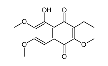 3-Ethyl-5-hydroxy-2,6,7-trimethoxy-1,4-naphthalenedione picture