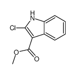 2-氯-1H-吲哚-3-羧酸甲酯结构式