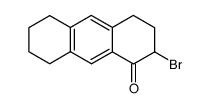 2-bromo-3,4,5,6,7,8-hexahydro-2H-anthracen-1-one结构式