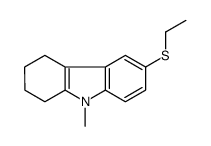 6-ethylsulfanyl-9-methyl-1,2,3,4-tetrahydrocarbazole结构式