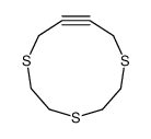 1,4,7-trithiacycloundec-9-yne Structure