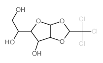 alpha-D-Glucofuranose,1,2-O-[(1S)-2,2,2-trichloroethylidene]- Structure