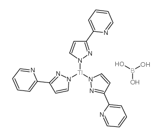 铊氢三[3-(2-吡啶基)吡唑-1-基]硼酸结构式