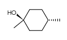 trans-1,4-dimethylcyclohexanol Structure