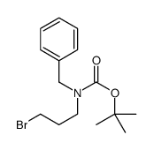 (3-溴丙基)(苯基甲基)氨基甲酸叔丁酯结构式