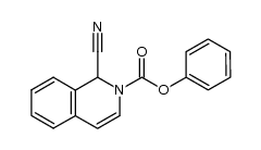 1,2-dihydro-2-phenoxycarbonylisoquinoline-1-carbonitrile结构式