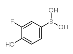 3-氟-4-羟基苯硼酸结构式