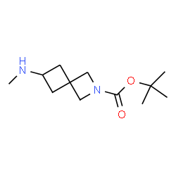 6-(甲氨基)-2-氮杂螺[3.3]庚烷-2-羧酸叔丁酯结构式