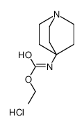 Ethyl 1-azabicyclo[2.2.2]oct-4-ylcarbamate hydrochloride (1:1)结构式