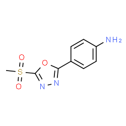 4-(5-(甲基磺酰基)-1,3,4-恶二唑-2-基)苯胺图片