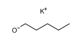 potassium pentanolate Structure