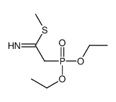 methyl 2-diethoxyphosphorylethanimidothioate结构式