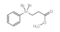 Propanoic acid,3-(dibromophenylstannyl)-, methyl ester结构式