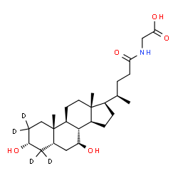 Glycoursodeoxycholic Acid-d4 MaxSpec® Standard Structure