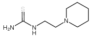 1-(2-哌啶乙基)-2-硫脲结构式