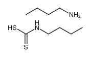 butylammonium N-butyldithiocarbamate Structure