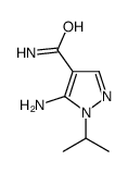 5-AMINO-1-ISOPROPYL-1H-PYRAZOLE-4-CARBOXAMIDE结构式