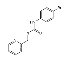 N-(2-pyridylmethyl)-N'-(4-bromophenyl)urea结构式