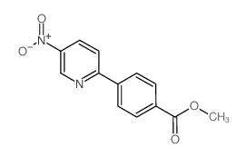 methyl 4-(5-nitropyridin-2-yl)benzoate结构式