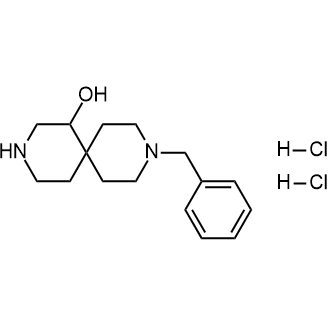 9-苄基-3,9-二氮杂螺环[5.5]十一-1-醇二盐酸盐结构式
