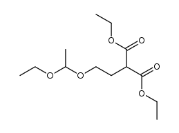 diethyl [2-(1-ethoxyethoxy)ethyl]malonate Structure