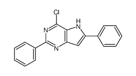 4-chloro-2,6-diphenylpyrrolo[3,2-d]pyrimidine Structure